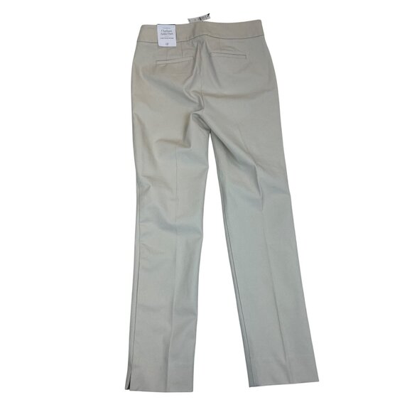 Talbots Womens Beige Cotton Blend Chatham Ankle Pants Size 0 Petite - New - Picture 2 of 12